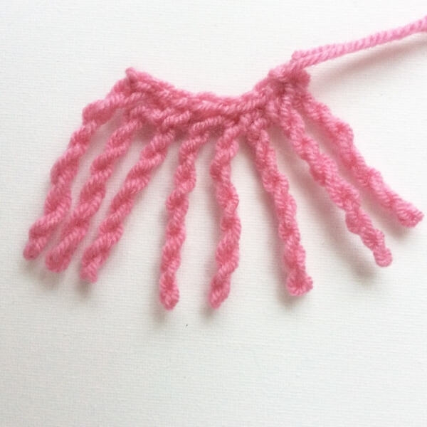 Making crochet fringe tutorial