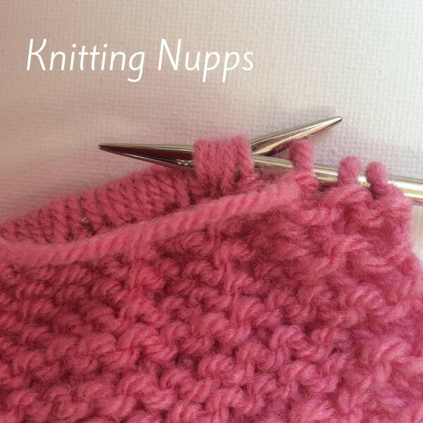 Knitting nupps