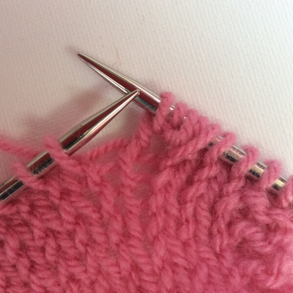 Knitting nupps