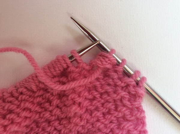 Knitting nupps