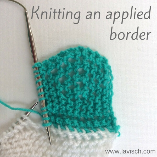 Working a knitted-on border - A tutorial by La Visch Designs - www.lavisch.com