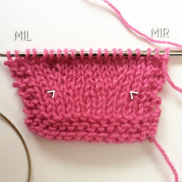 Knitting M1L and M1R increases - a tutorial by La Visch Designs