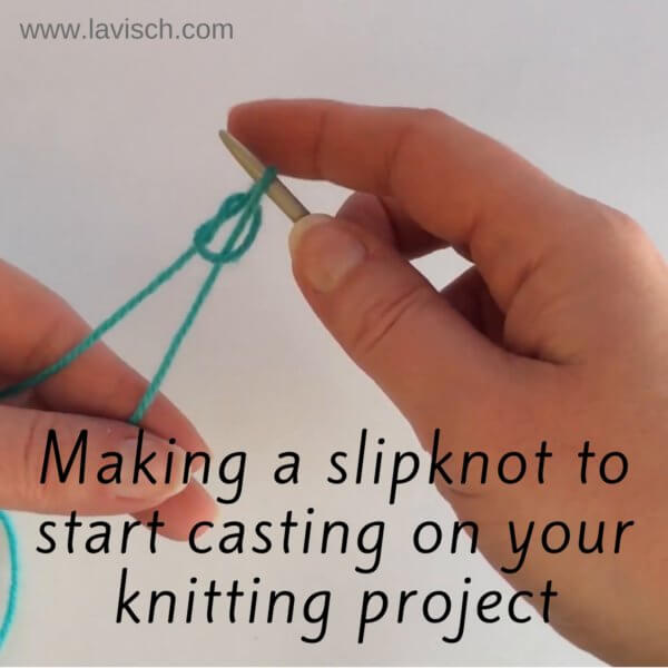 making a slipknot - by La Visch Designs