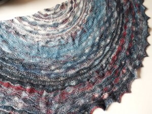 stormy seas shawl by La Visch Designs