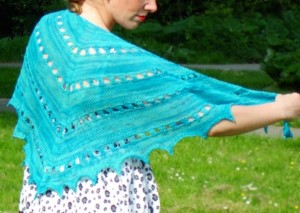 zomer zilt shawl by La Visch Designs