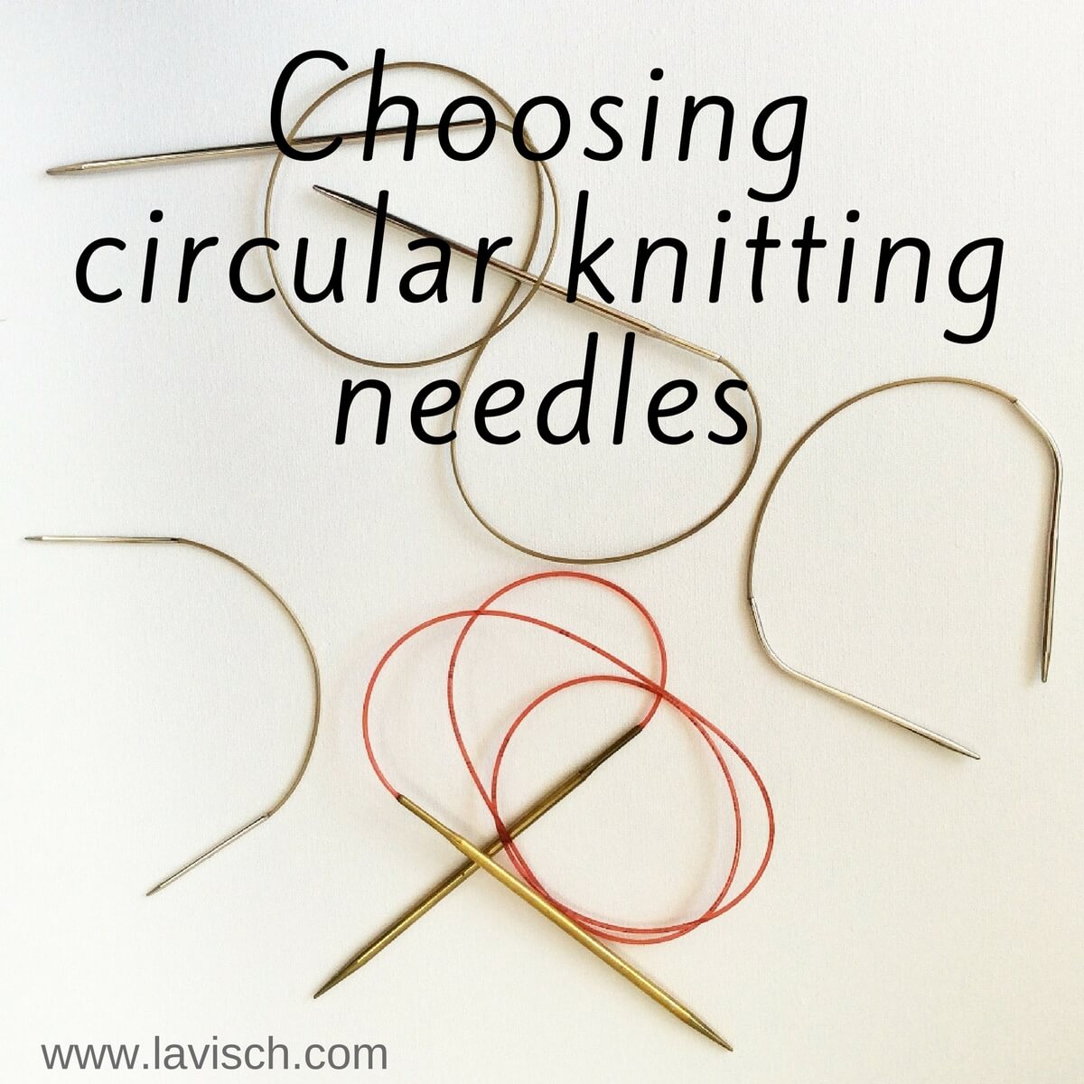 choosing circular knitting needles La Visch Designs