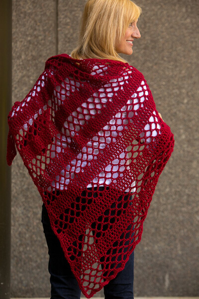 Asymmetrical Wedge Shawl by La Visch Designs