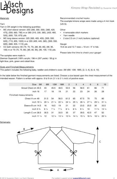 kimono wrap revisited by La Visch Designs