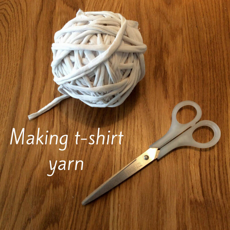 tutorial making tshirt yarn La Visch Designs