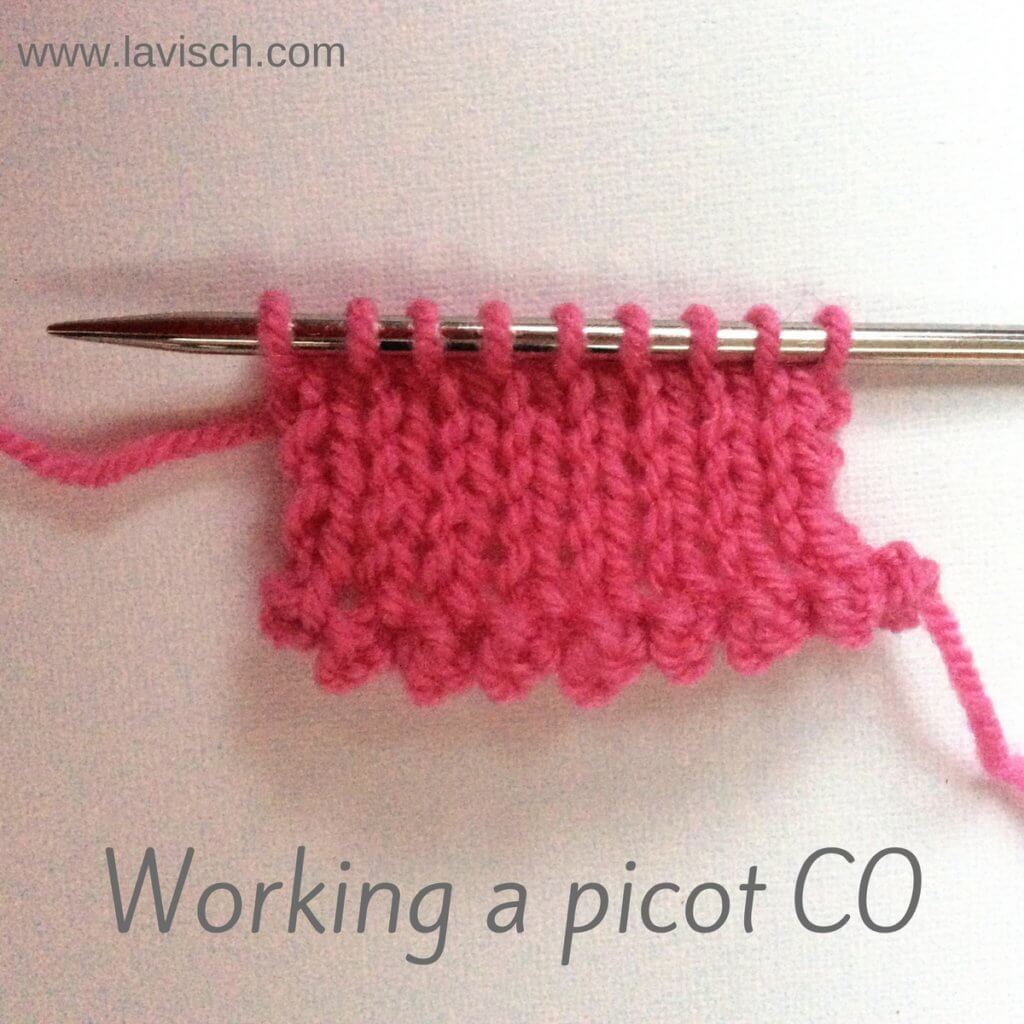 Working a picot cast-on - a tutorial by La Visch Designs