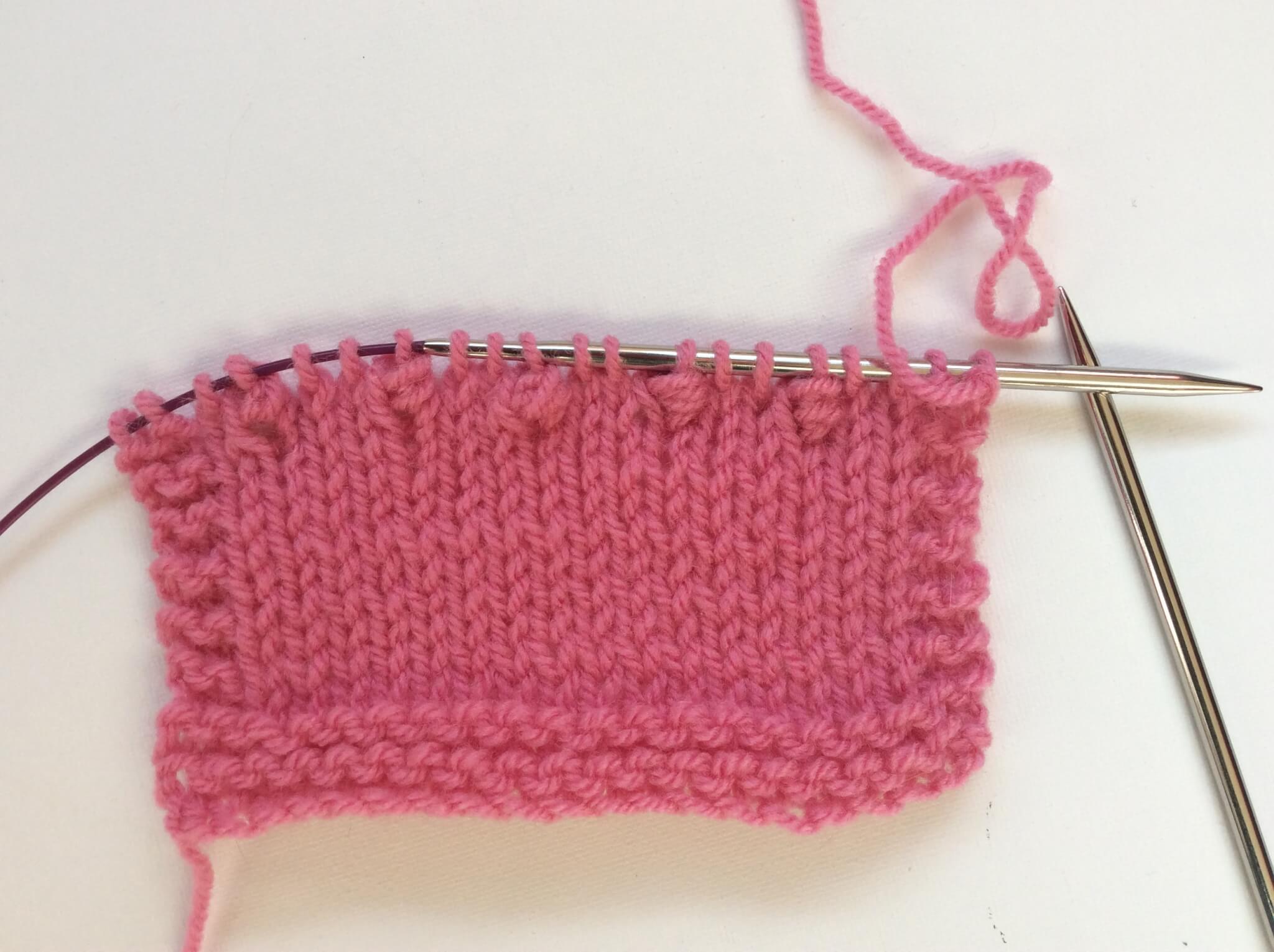 tutorial Estonian lace knitting nupps La Visch Designs