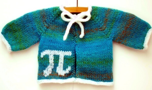 Sweet as Pi Baby Cardigan