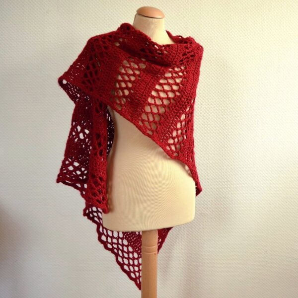 Wedge shawl by La Visch Designs