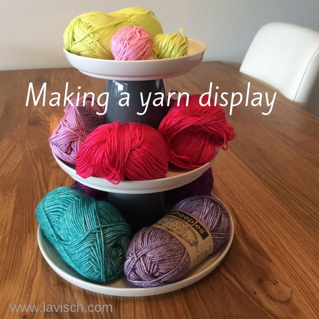 tutorial making your own yarn display La Visch Designs