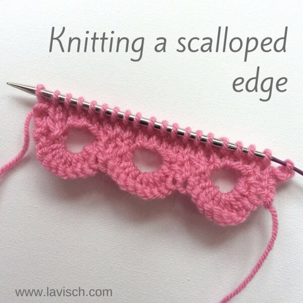 tutorial: knitting a scalloped edge
