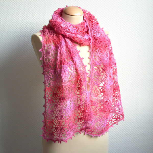 Cherry Blossoms Stole by La Visch Designs