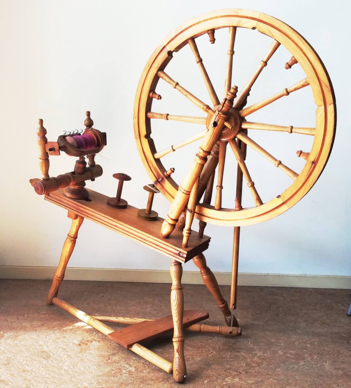 the anatomy of a spinning wheel - La Visch Designs