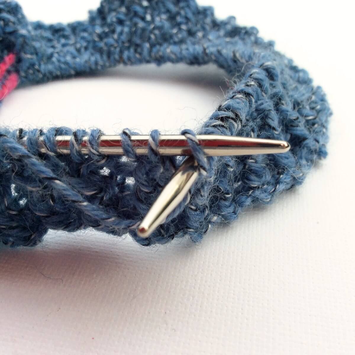 tutorial knit rick rack rib in the round La Visch Designs