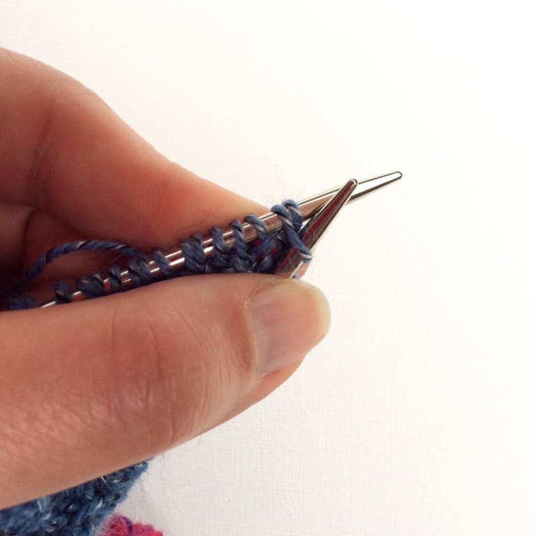 tutorial knit rick rack rib in the round La Visch Designs