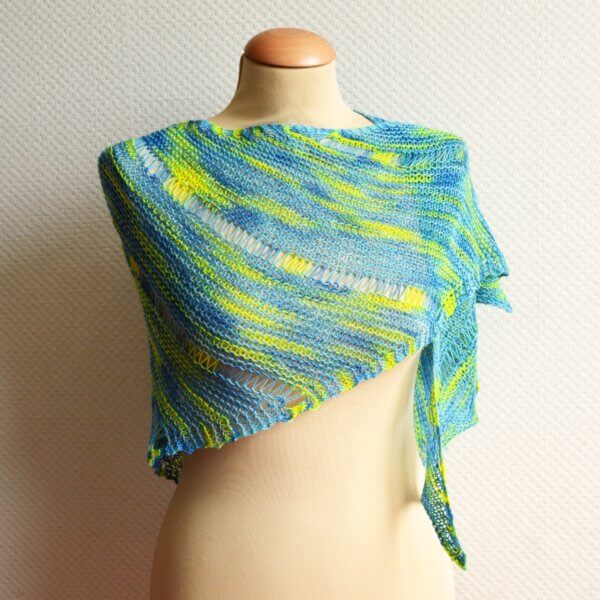 a shawl design by La Visch Designs