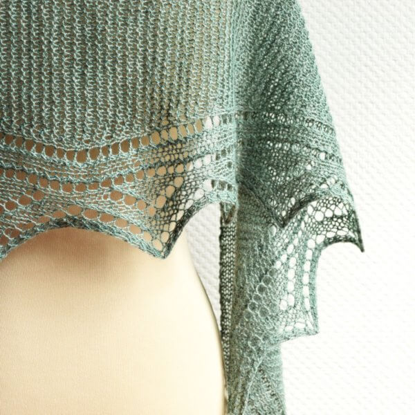 a shawl design by La Visch Designs