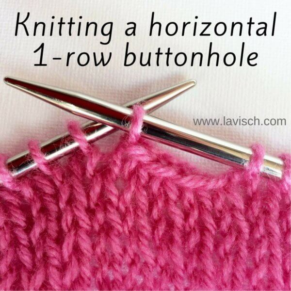 tutorial: horizontal 1-row buttonhole