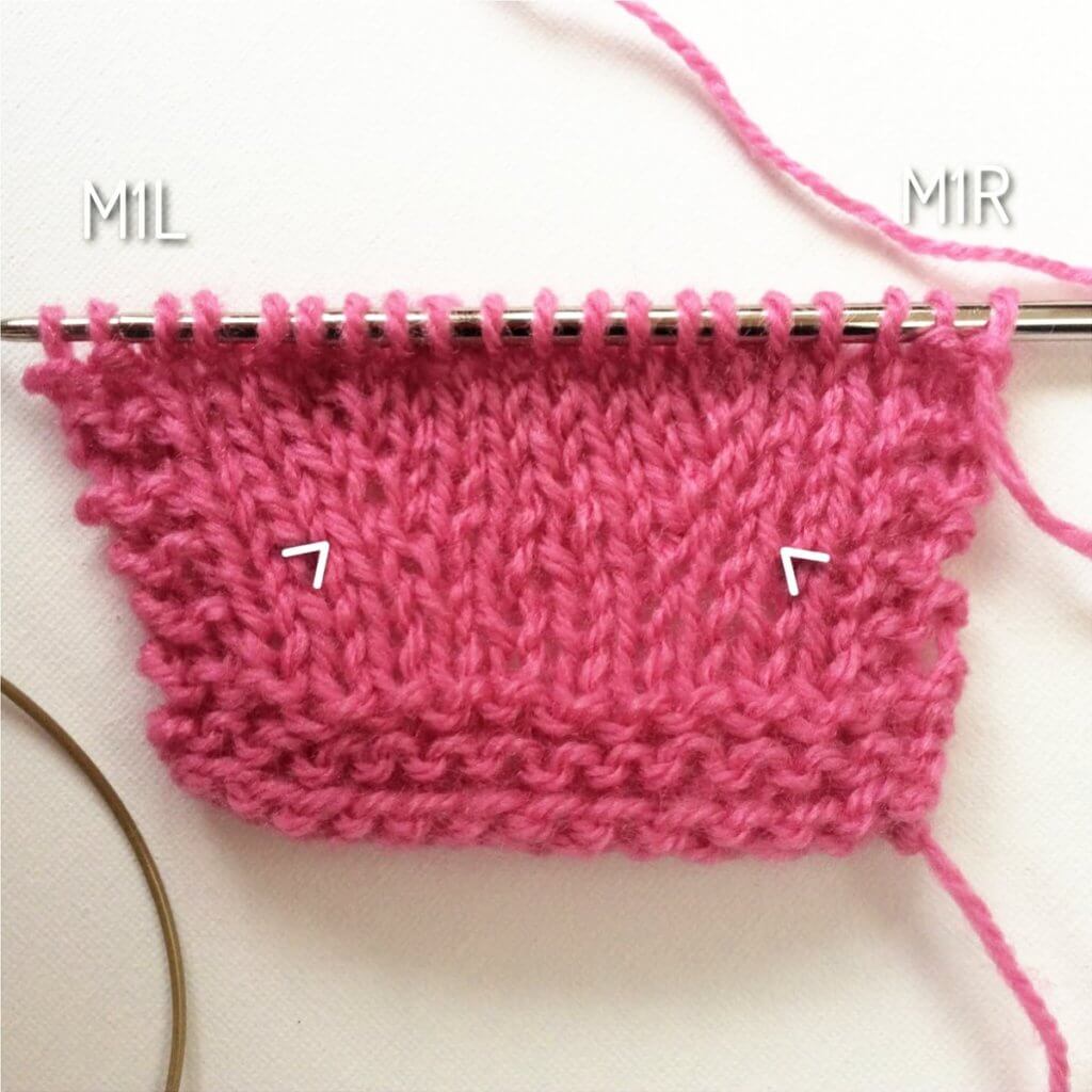 tutorial: knitting M1L and M1R increases - La Visch Designs