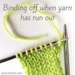 tutorial: binding off when yarn has run out