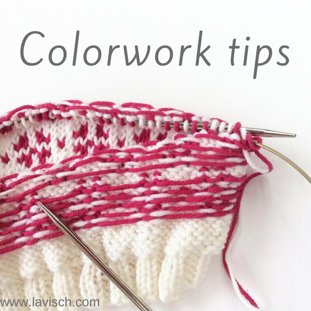 tutorial - knitting colorwork tips - La Visch Designs