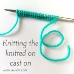 the knitted on cast-on