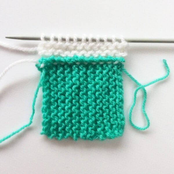 Tutorial pick-up & knit from garter stitch - by La Visch Designs