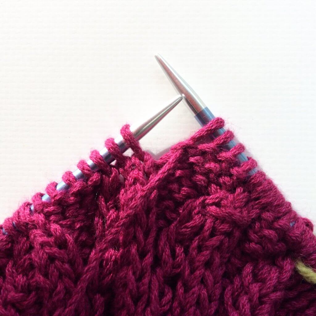 Working a lifted-over knot stitch - a tutorial by La Visch Designs