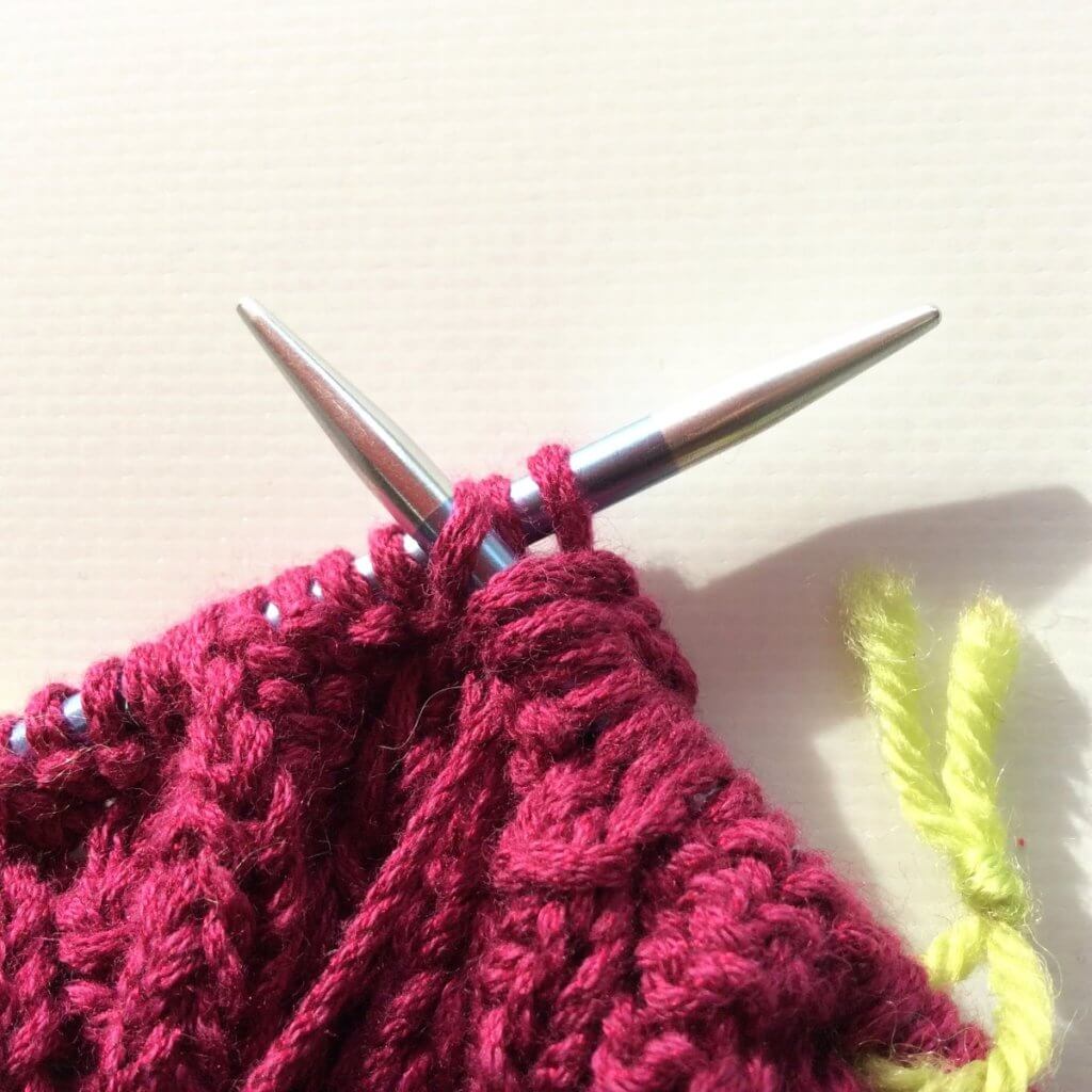 Working a lifted-over knot stitch - a tutorial by La Visch Designs