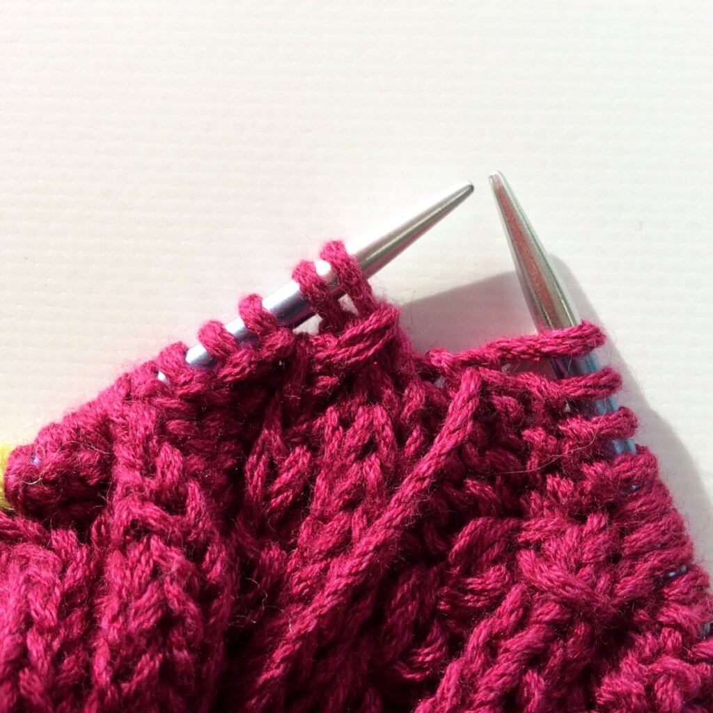 Working a lifted-over knot stitch - a tutorial by La Visch Designs