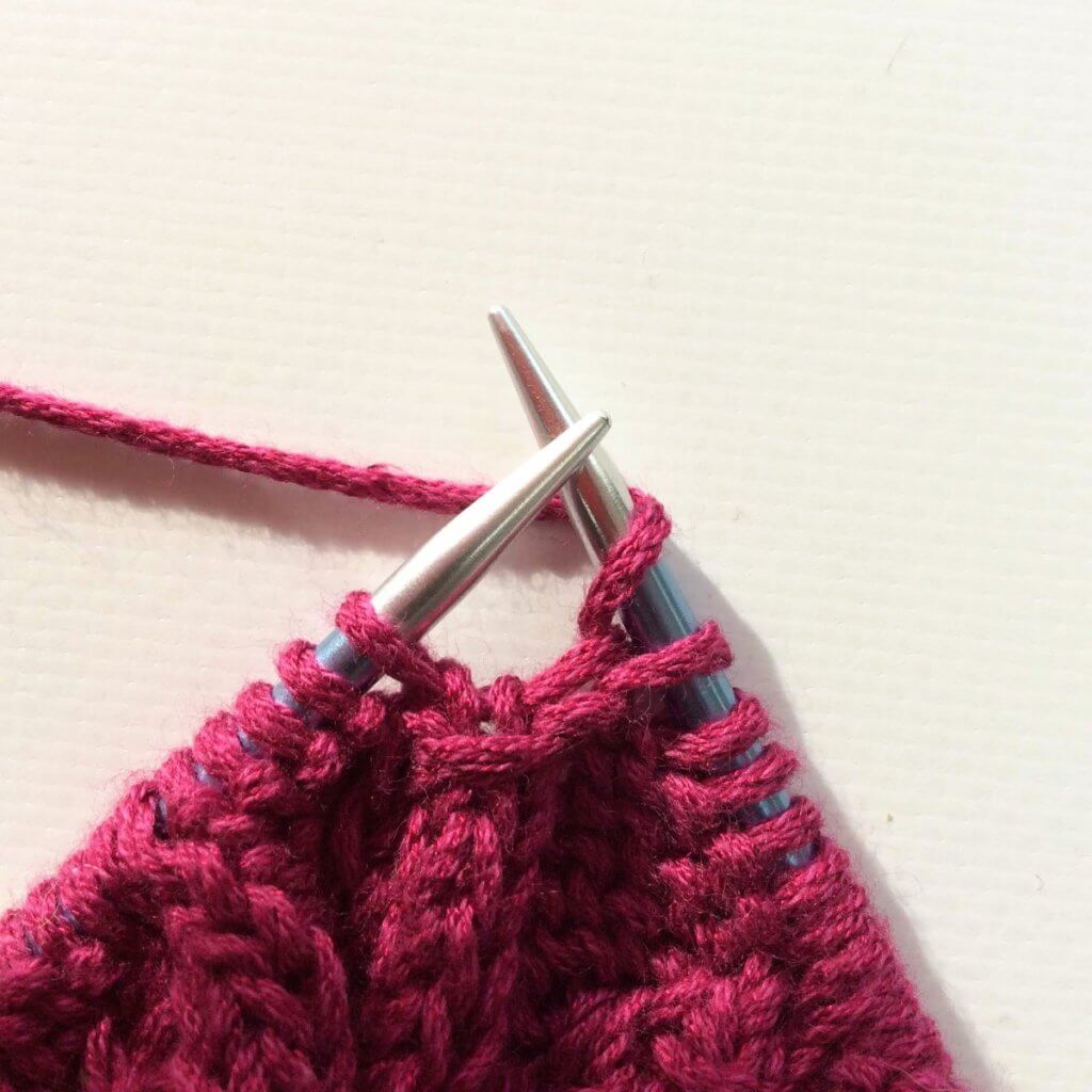 Working a lifted-over knot stitch - a tutorial by La Visch Designs