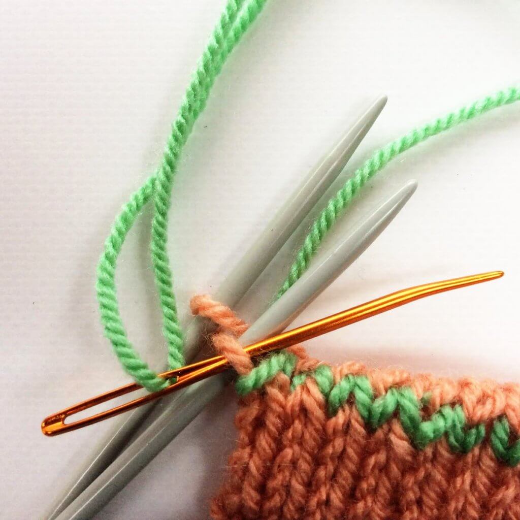 Tutorial Kitchener stitch: grafting stockinette