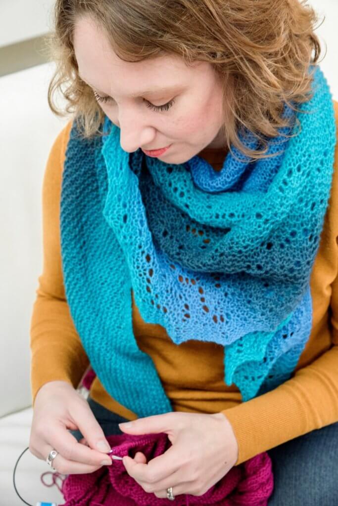 La Visch knitting