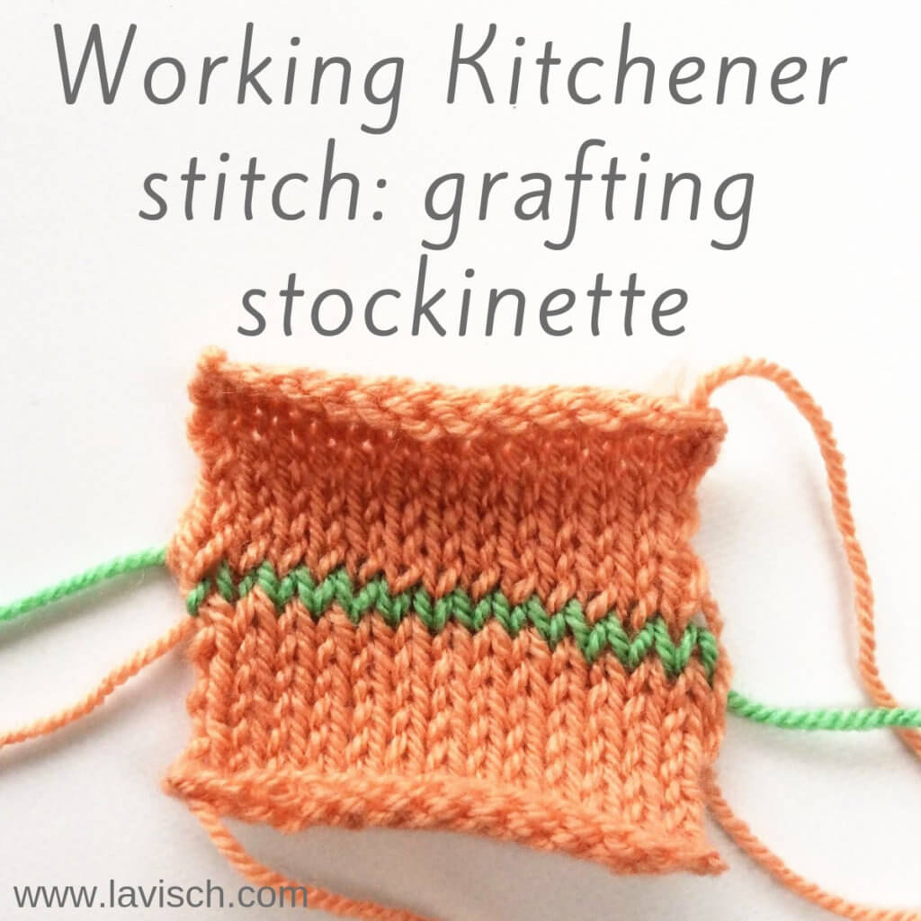 Tutorial Kitchener stitch: grafting stockinette