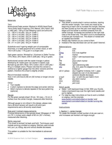 Half Fade Hap data page