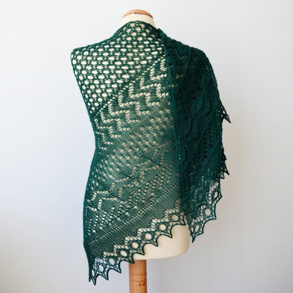 Half Fade Hap in green