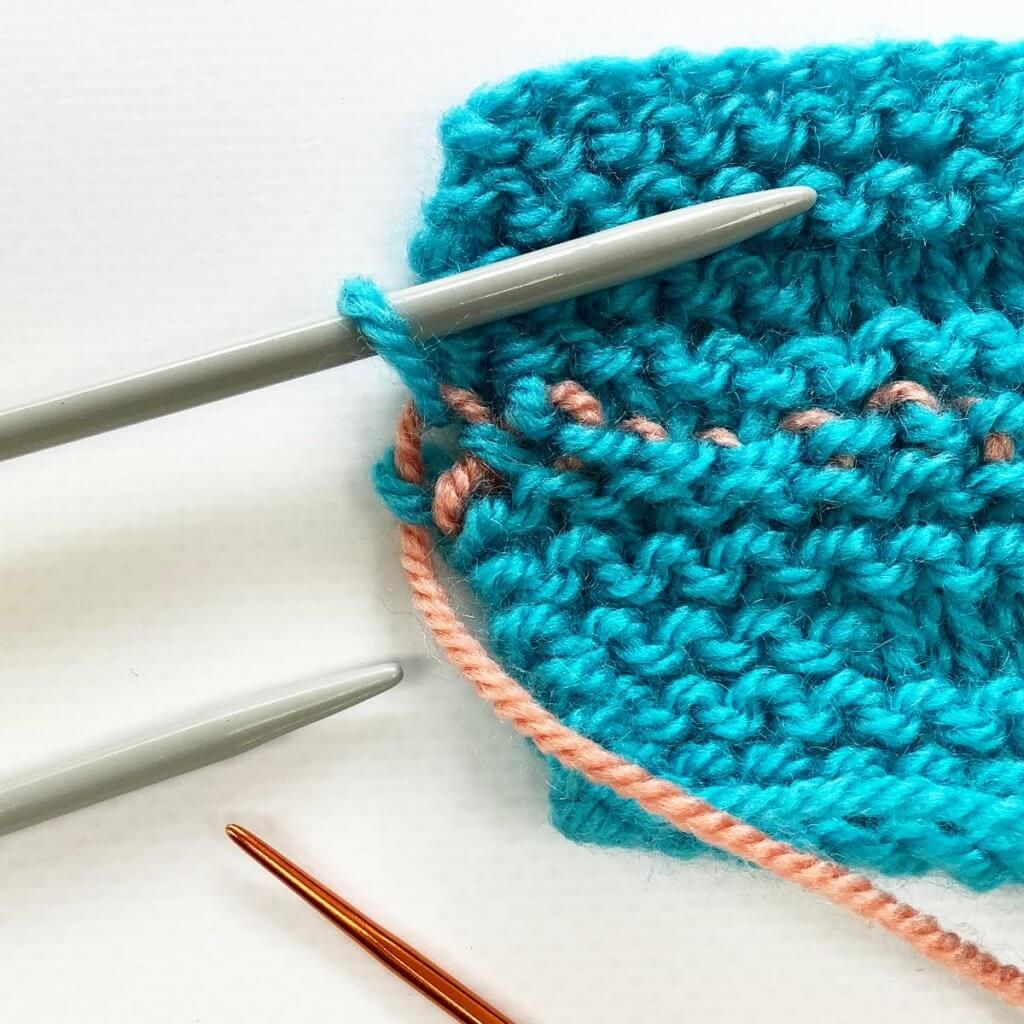 Kitchener stitch on garter stitch