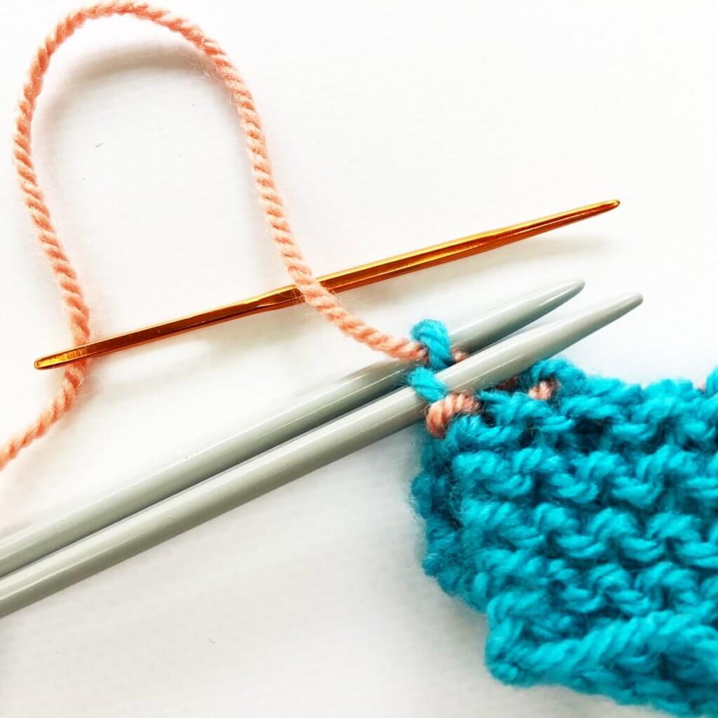 Kitchener stitch on garter stitch