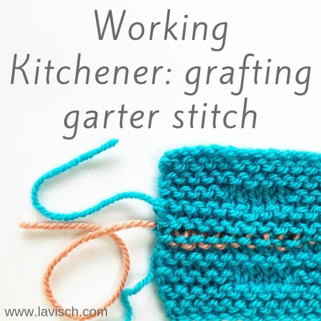 Tutorial grafting garter stitch using Kitchener