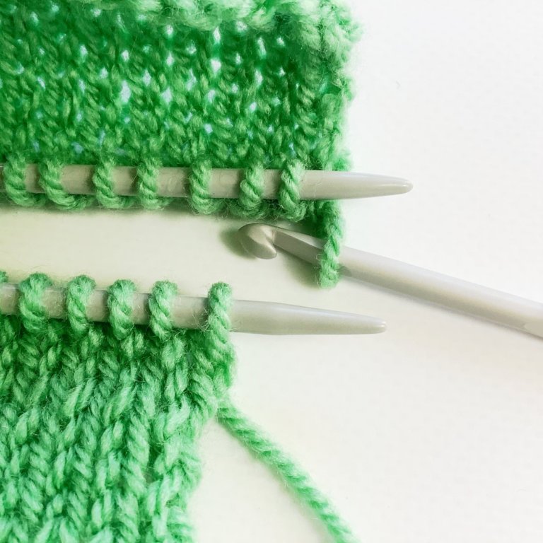 tutorial - Russian grafting stockinette - La Visch Designs
