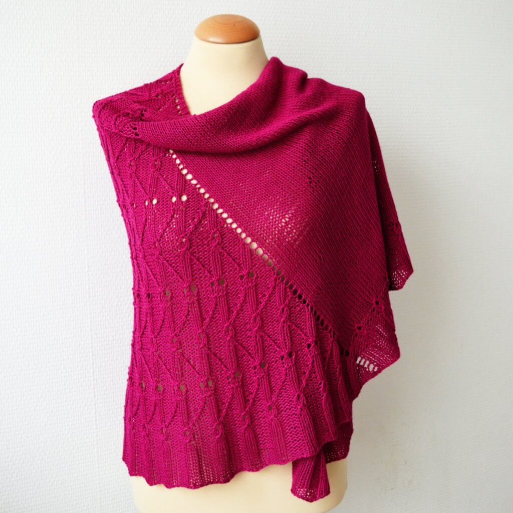 Think Pink shawl - a design by La Visch Designs