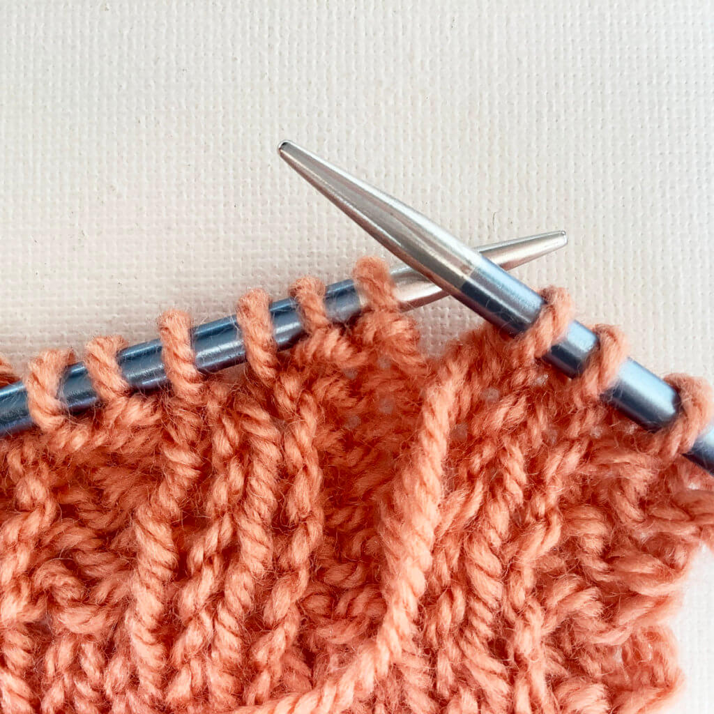 Identifying a purl stitch