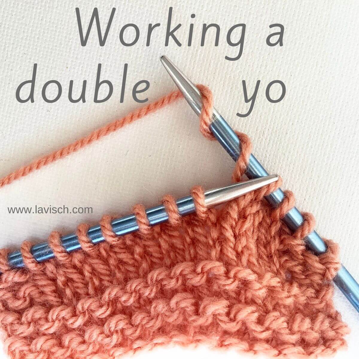 tutorial - working a double yo - La Visch Designs