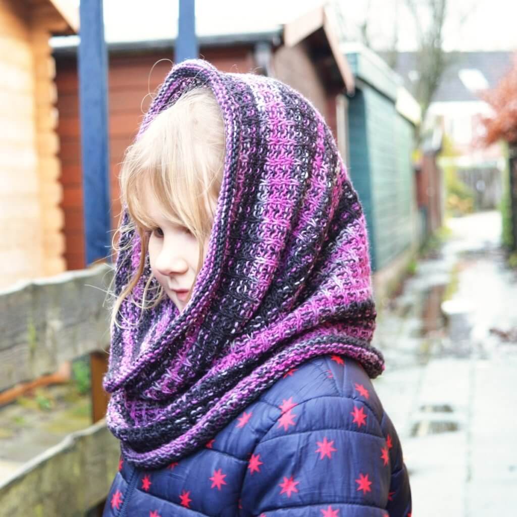 Chocolate Raspberry Waffles cowl