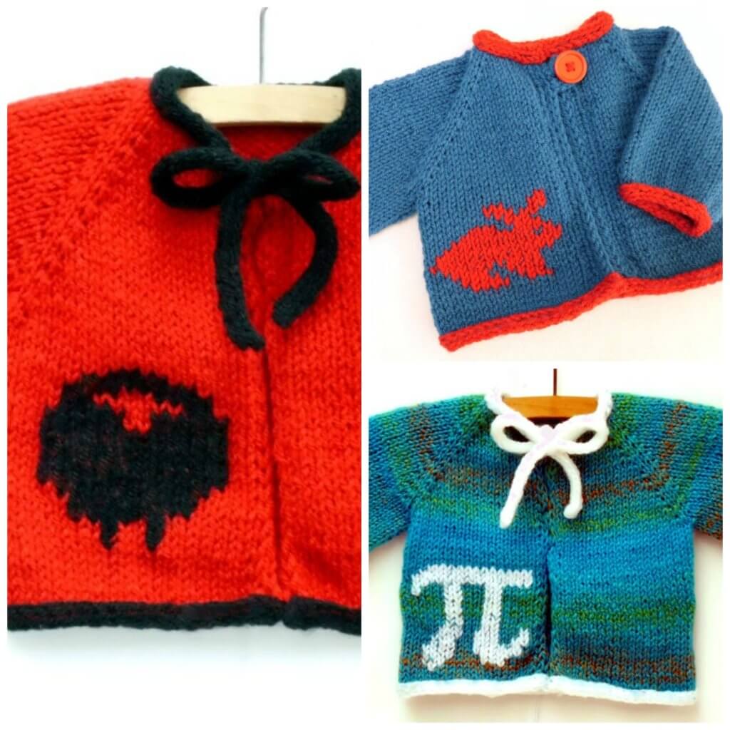 Sweet as Pi baby cardigan