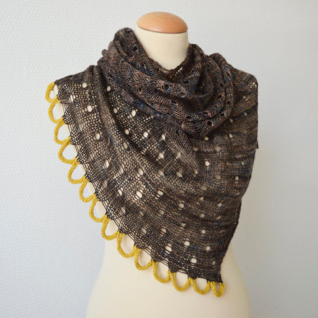 Whiskey on the Rocks shawl by La Visch Designs